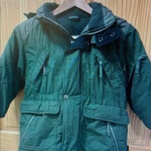 Kids Green Hooded Jacket